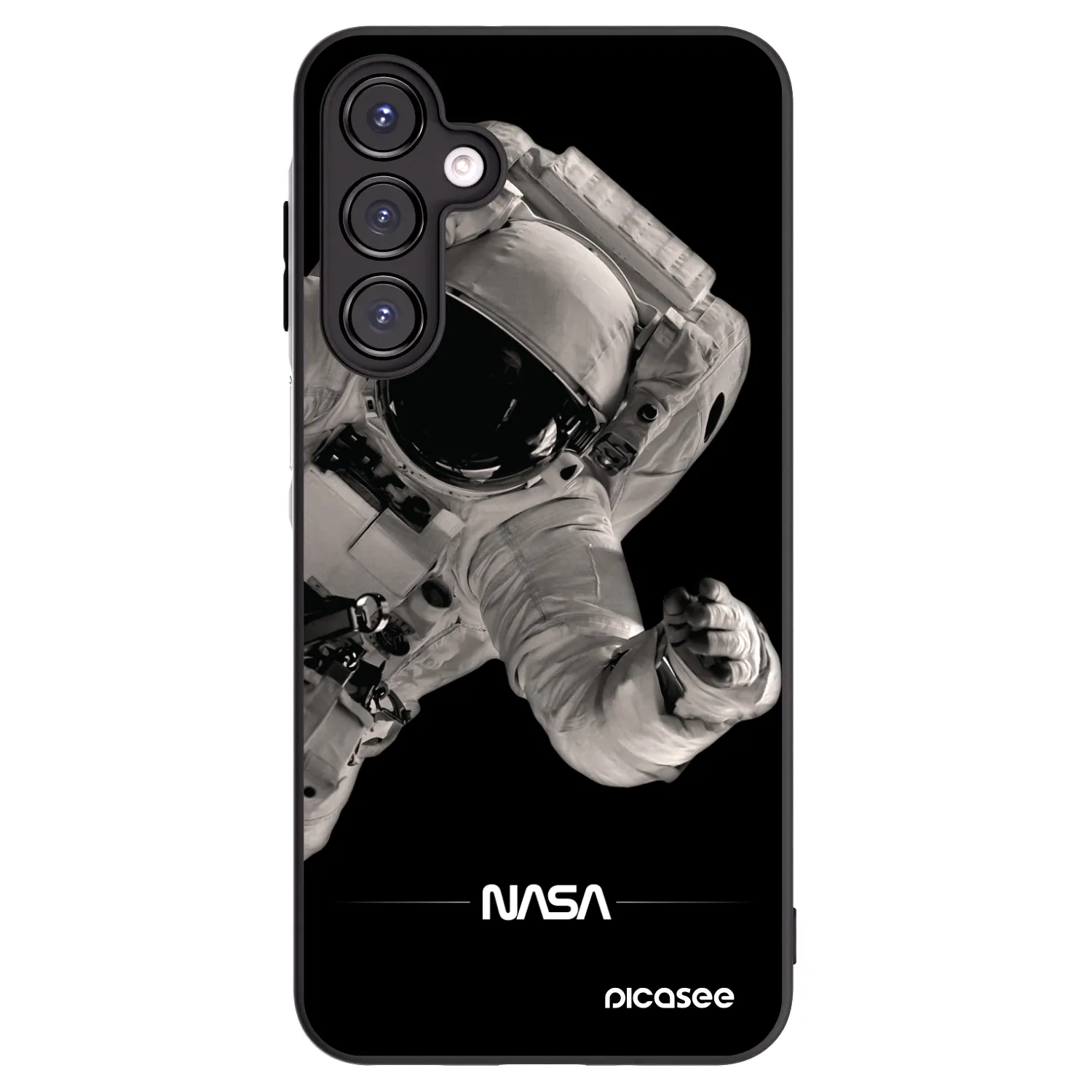 Picasee silikonski črni ovitek za Samsung Galaxy A16 4G - Astronaut Big