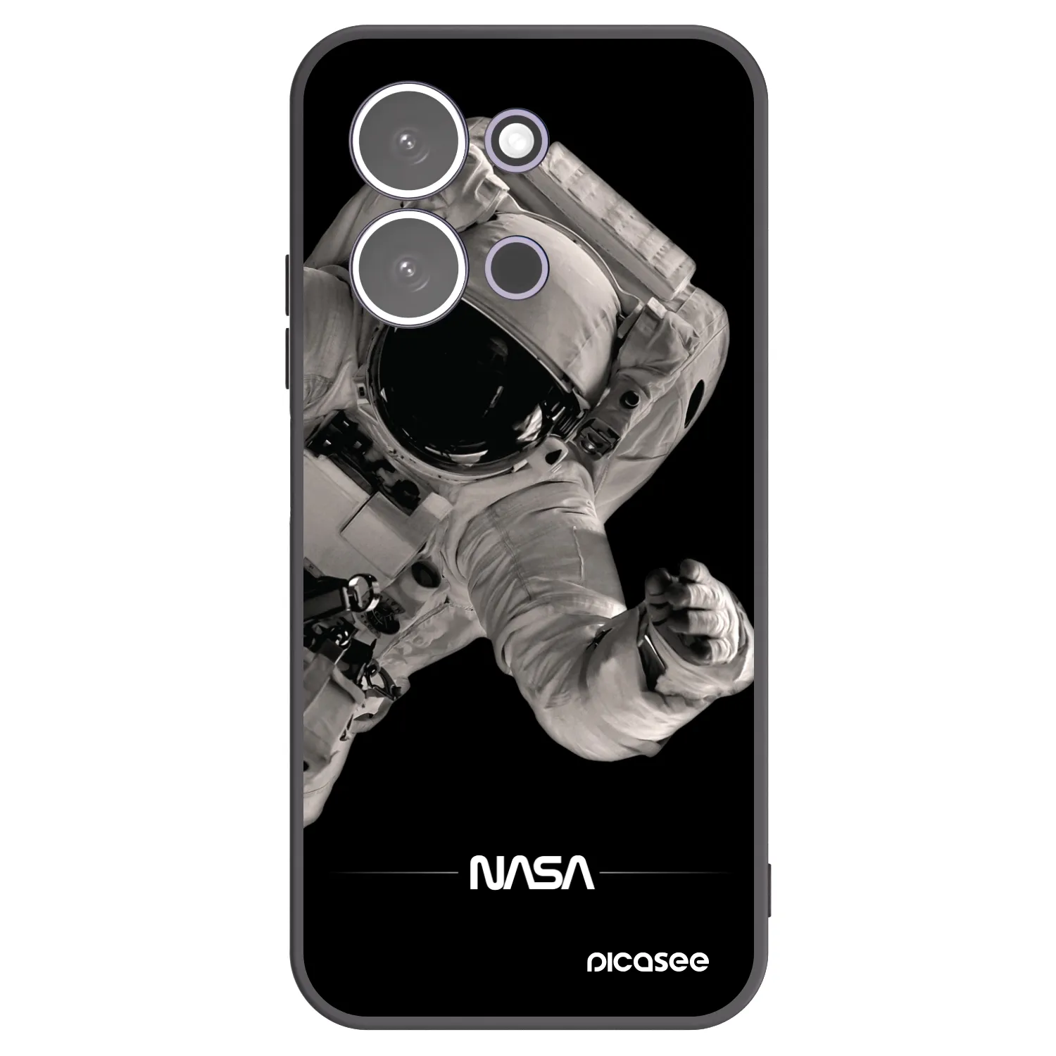 Picasee silikonski črni ovitek za Xiaomi Redmi 15C 5G - Astronaut Big