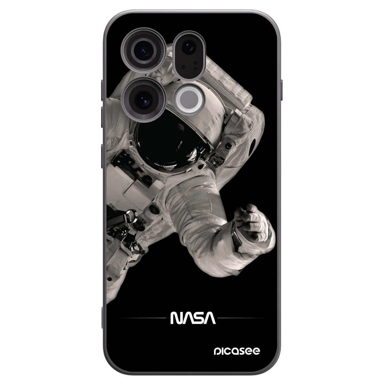 Picasee silikonski črni ovitek za OPPO Find X9 - Astronaut Big