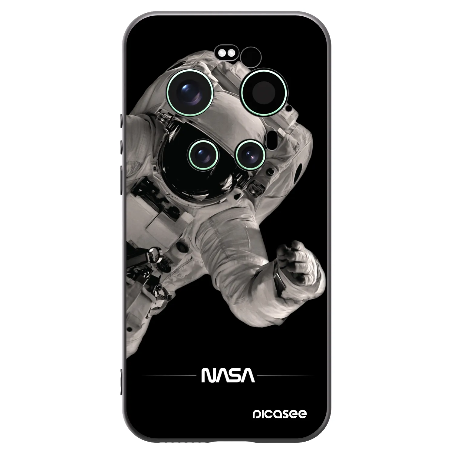 Picasee silikonski črni ovitek za Xiaomi 17 Ultra - Astronaut Big