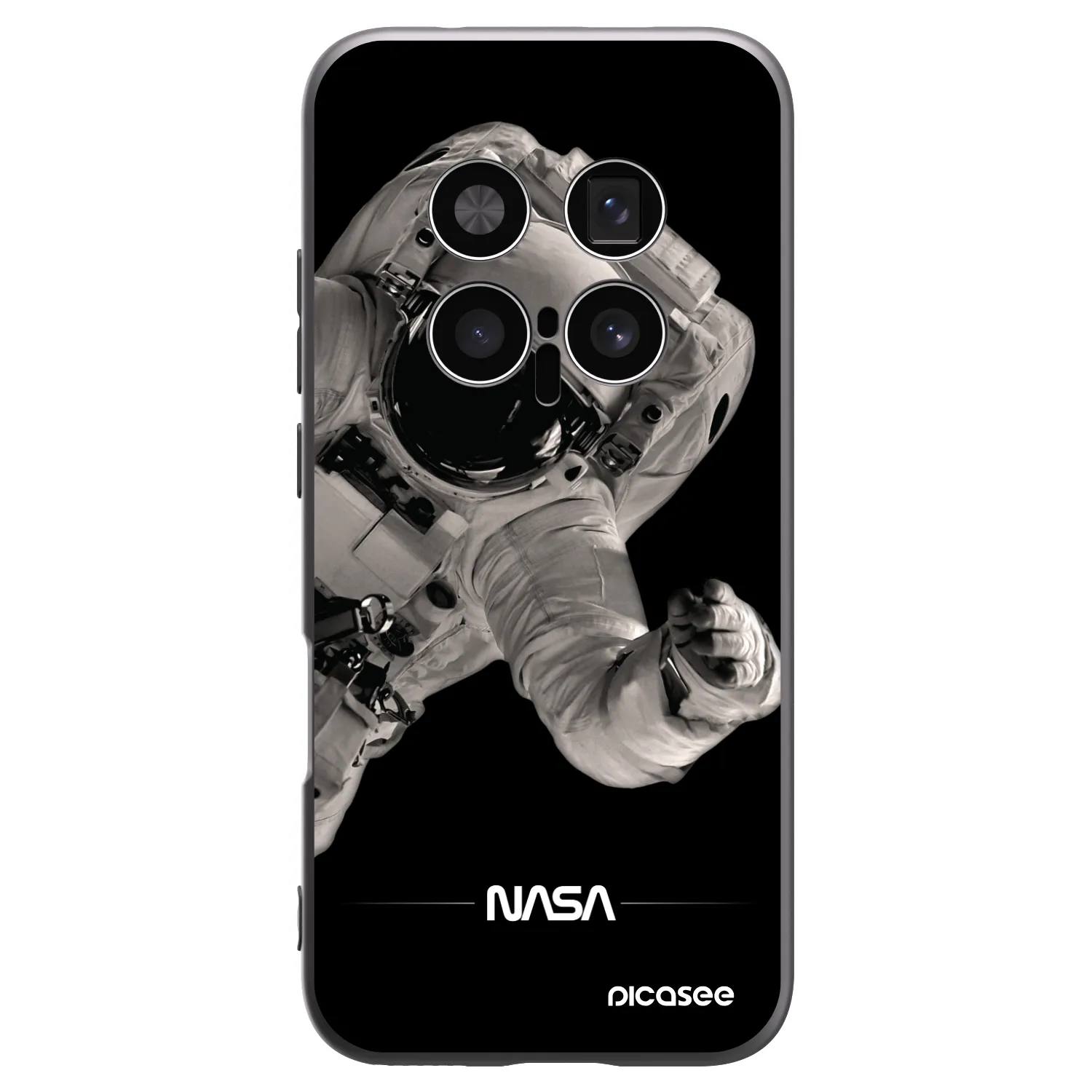 Picasee silikonski črni ovitek za Honor Magic8 Pro 5G - Astronaut Big