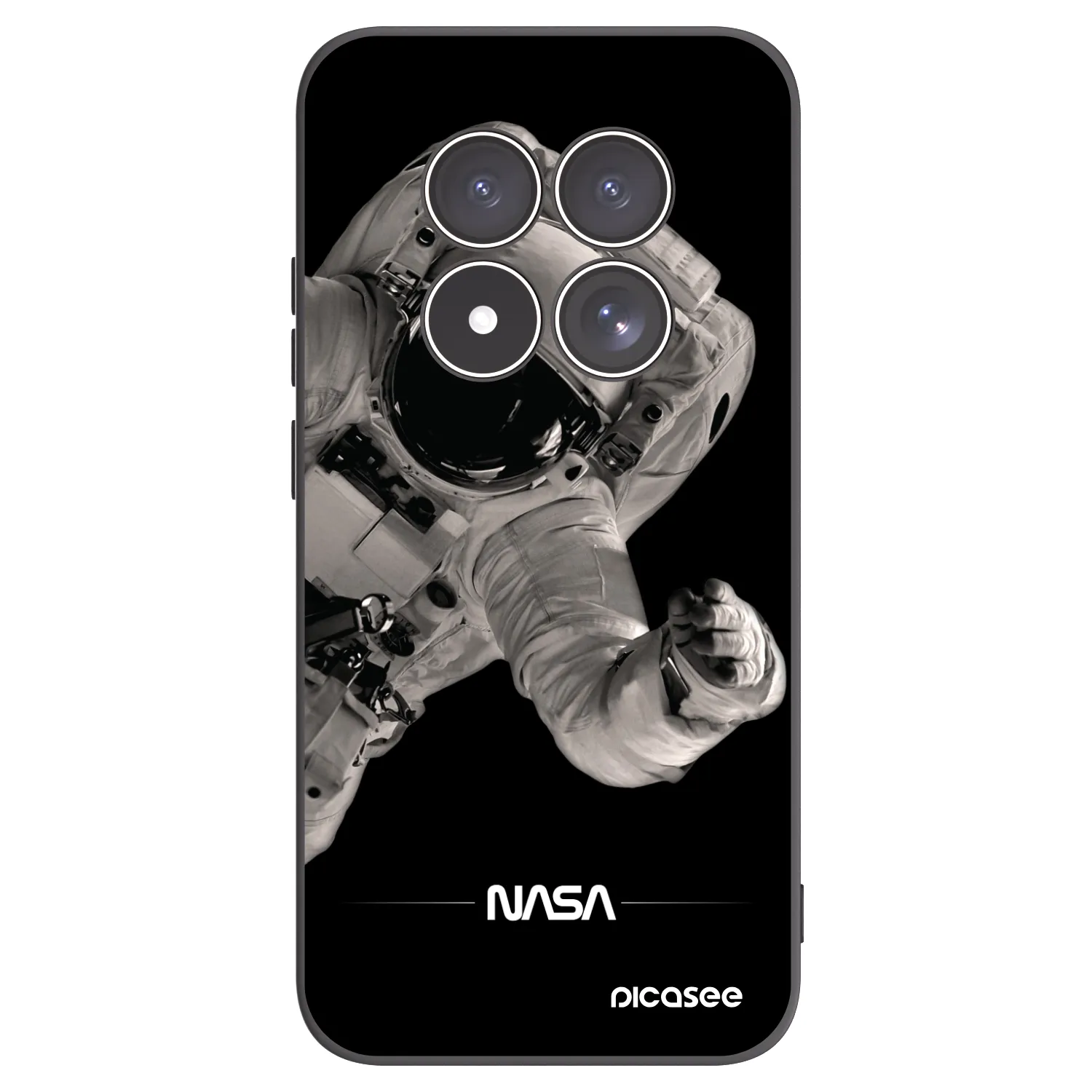 Picasee silikonski črni ovitek za Xiaomi Redmi Note 15 Pro 5G - Astronaut Big