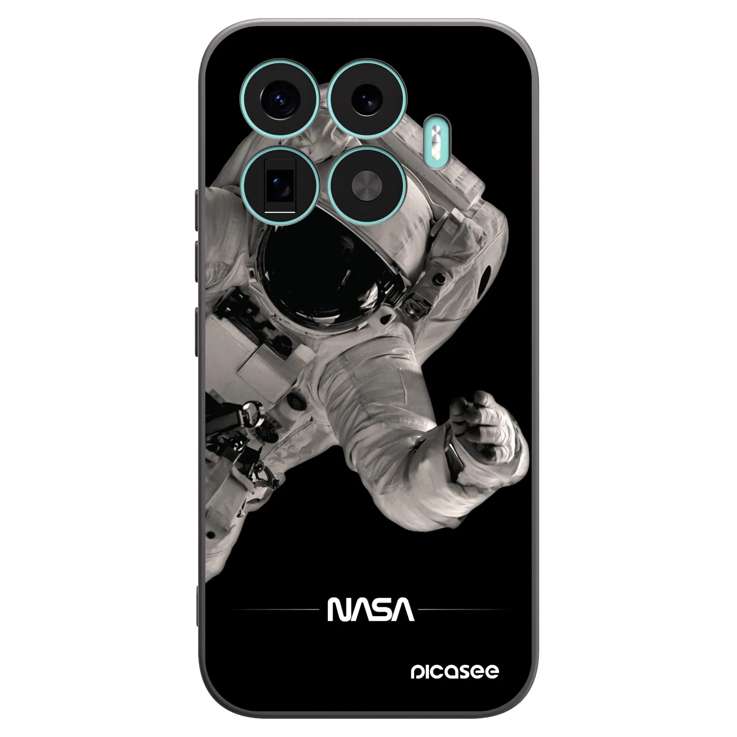 Picasee silikonski črni ovitek za Xiaomi 17T - Astronaut Big
