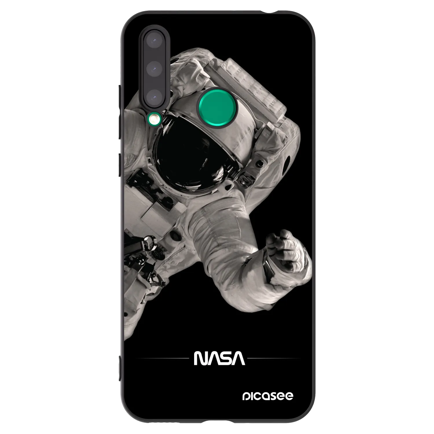 Picasee silikonski črni ovitek za Honor 20 Lite - Astronaut Big