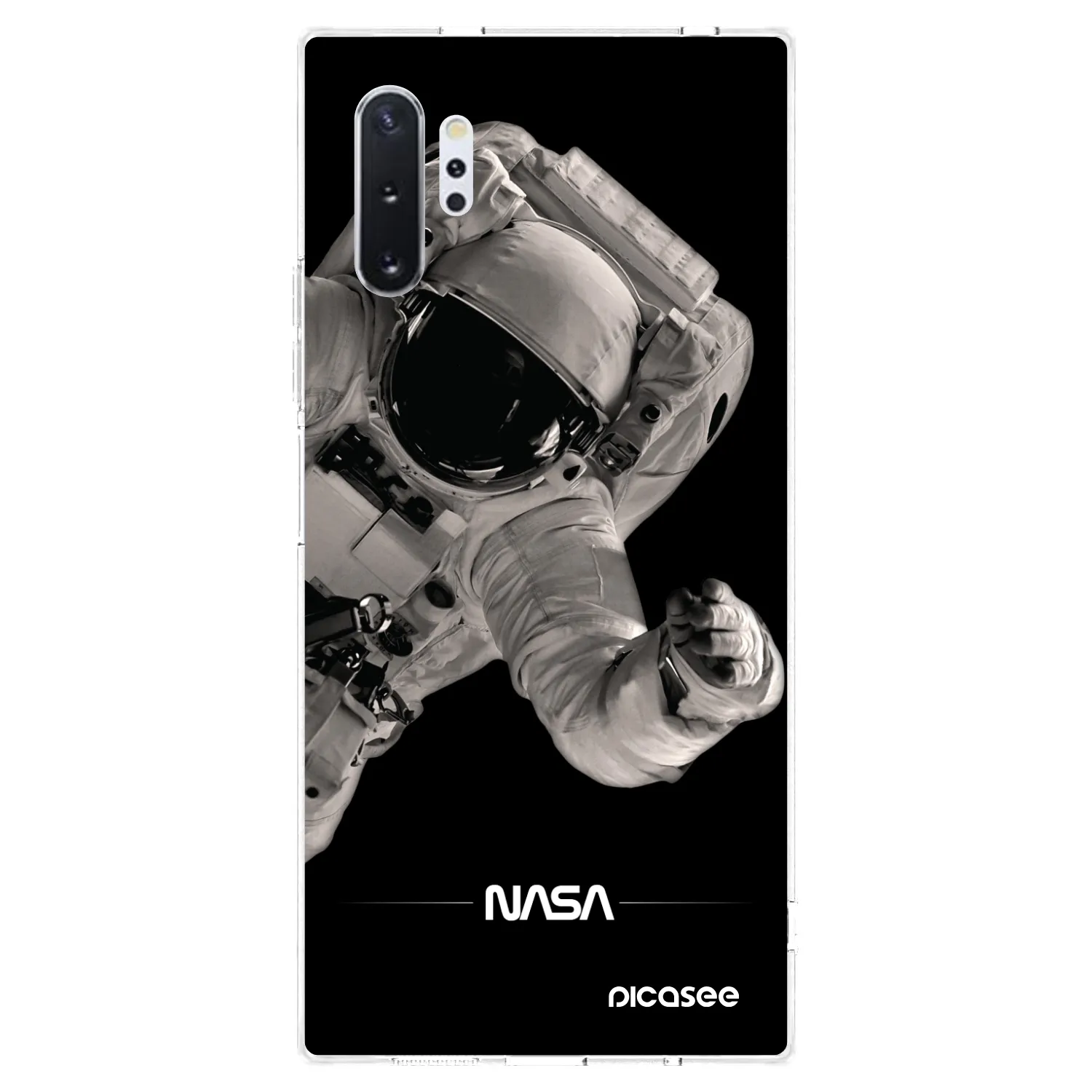 Picasee silikonski prozorni ovitek za Samsung Galaxy Note 10+ N975F - Astronaut Big