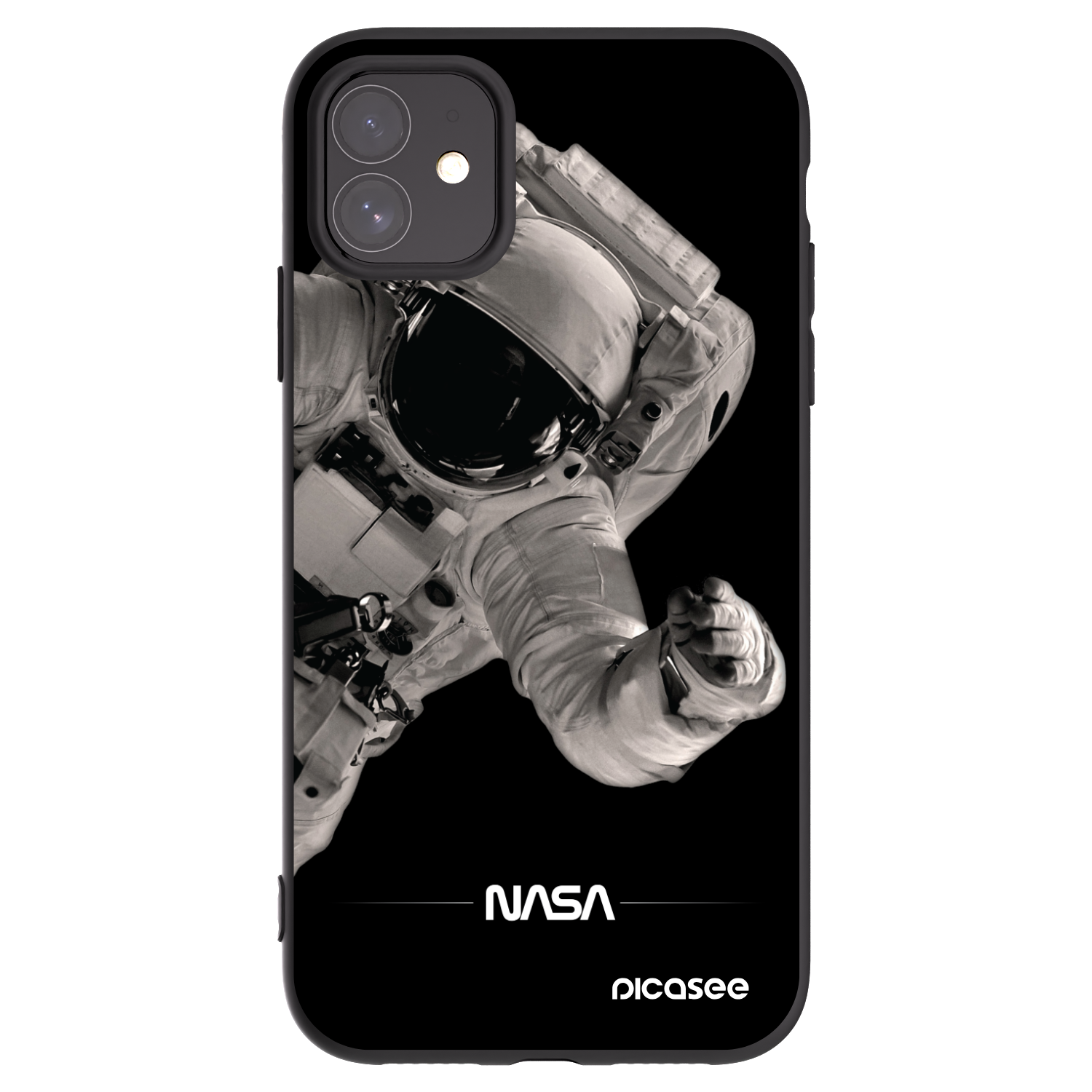 Picasee silikonski črni ovitek za Apple iPhone 11 - Astronaut Big