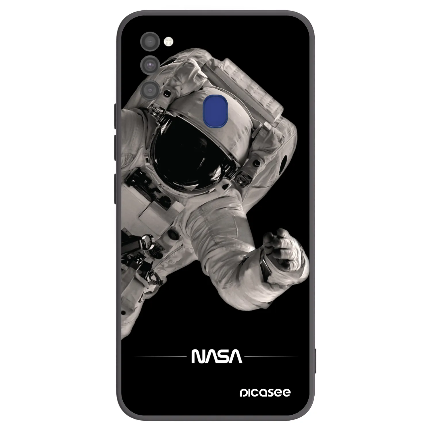 Picasee silikonski črni ovitek za Samsung Galaxy M21 M215F - Astronaut Big