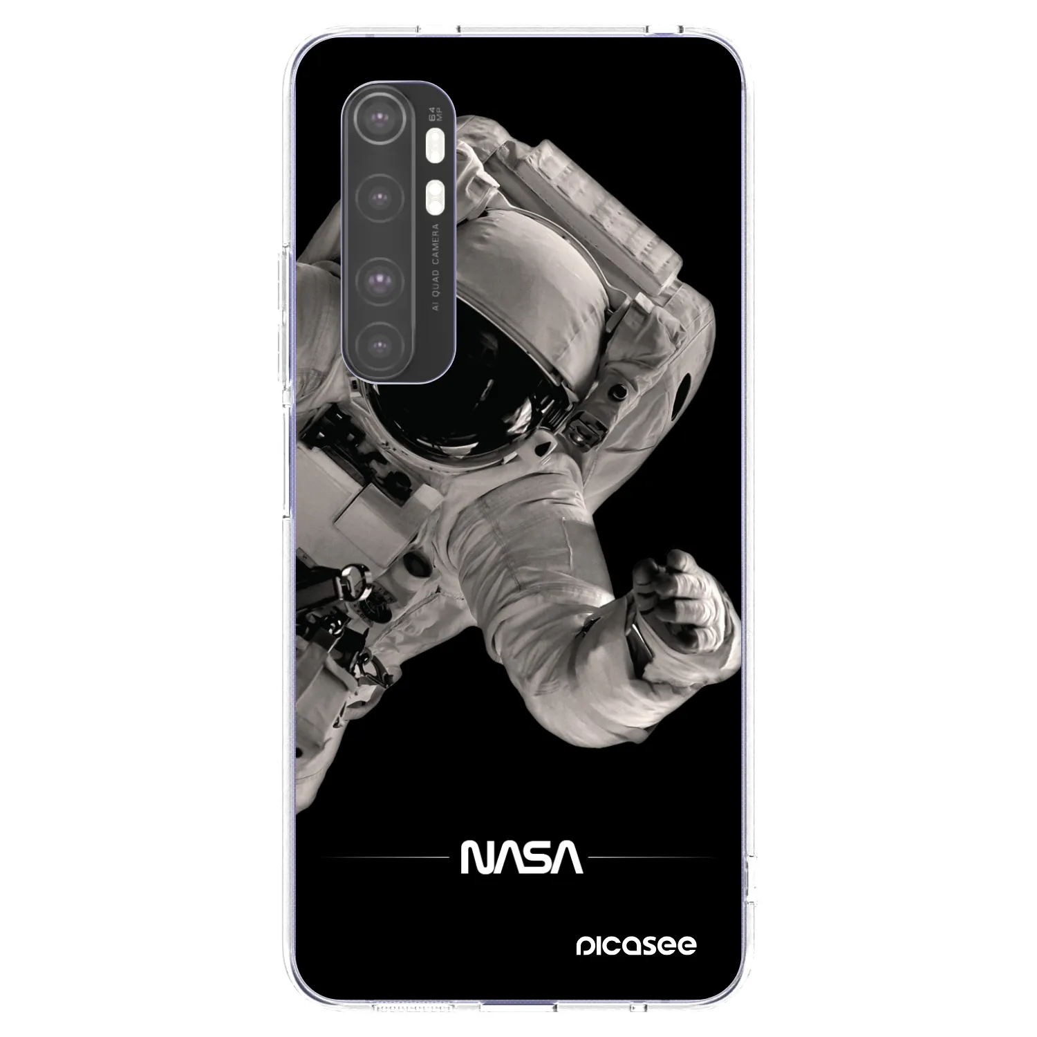 Picasee silikonski prozorni ovitek za Xiaomi Mi Note 10 Lite - Astronaut Big