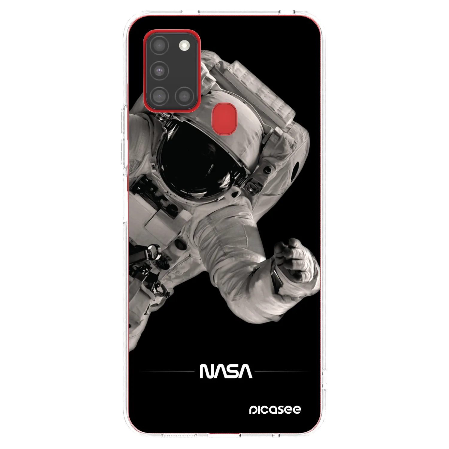 Picasee silikonski prozorni ovitek za Samsung Galaxy A21s - Astronaut Big