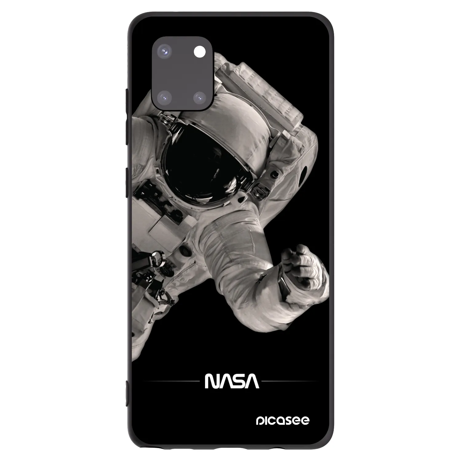 Picasee silikonski črni ovitek za Samsung Galaxy Note 10 Lite N770F - Astronaut Big