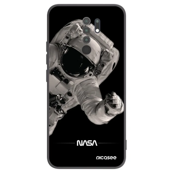 Picasee silikonski črni ovitek za Xiaomi Redmi 9 - Astronaut Big