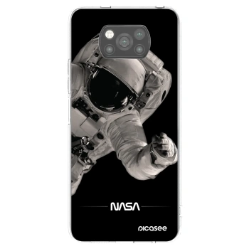 Picasee silikonski črni ovitek za Xiaomi Poco X3 - Astronaut Big