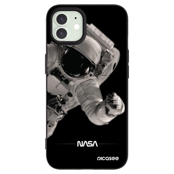 Picasee silikonski črni ovitek za Apple iPhone 12 Pro - Astronaut Big
