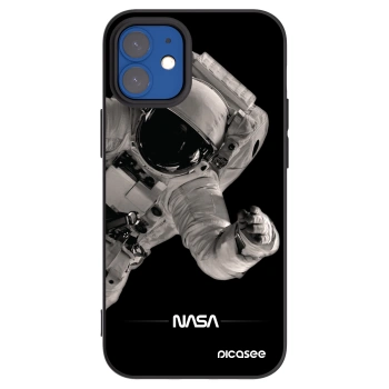 Picasee silikonski črni ovitek za Apple iPhone 12 mini - Astronaut Big