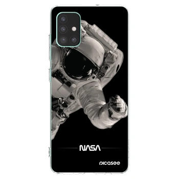 Picasee silikonski prozorni ovitek za Samsung Galaxy M51 M515F - Astronaut Big