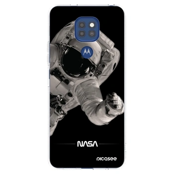 Picasee silikonski prozorni ovitek za Motorola Moto G9 Play - Astronaut Big