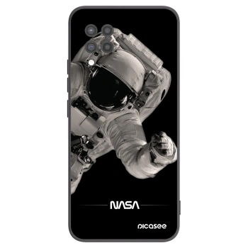 Picasee silikonski črni ovitek za Samsung Galaxy A42 A426B - Astronaut Big