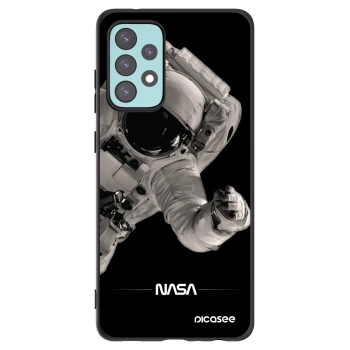 Picasee silikonski črni ovitek za Samsung Galaxy A72 A725F - Astronaut Big