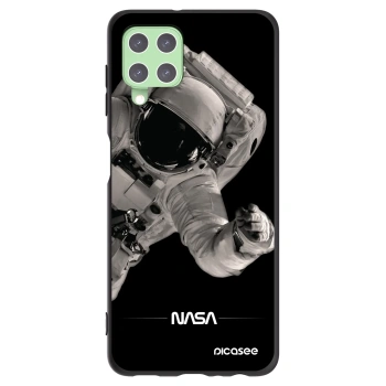 Picasee silikonski črni ovitek za Samsung Galaxy A22 A225F 4G - Astronaut Big