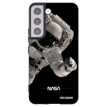 Picasee silikonski črni ovitek za Samsung Galaxy S22 5G - Astronaut Big