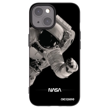 Picasee silikonski črni ovitek za Apple iPhone 15 - Astronaut Big