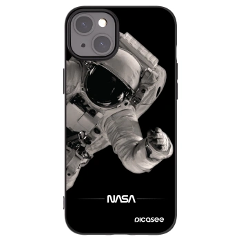 Picasee silikonski črni ovitek za Apple iPhone 15 Plus - Astronaut Big