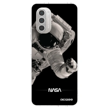Picasee silikonski prozorni ovitek za Motorola Moto G51 - Astronaut Big