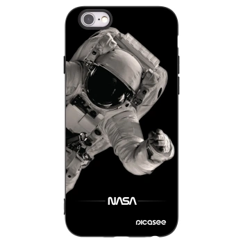 Picasee silikonski črni ovitek za Apple iPhone 6/6S - Astronaut Big