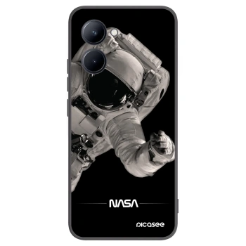 Picasee silikonski črni ovitek za Realme C33 (2023) - Astronaut Big