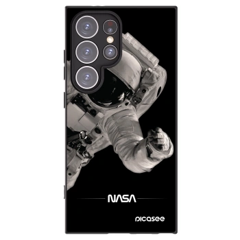 Picasee silikonski črni ovitek za Samsung Galaxy S24 Ultra S928B 5G - Astronaut Big