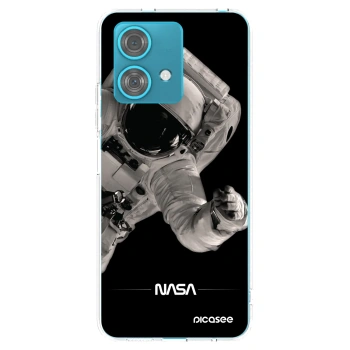 Picasee silikonski prozorni ovitek za Motorola Edge 40 Neo - Astronaut Big