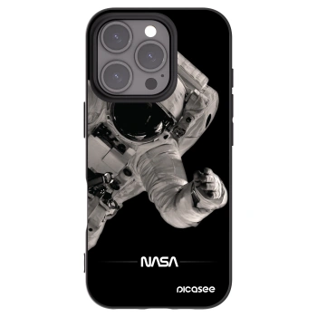 Picasee silikonski črni ovitek za Apple iPhone 16 Pro - Astronaut Big