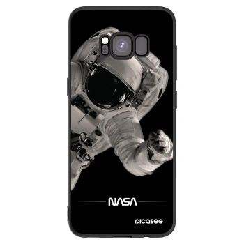 Picasee silikonski črni ovitek za Samsung Galaxy S8 G950F - Astronaut Big