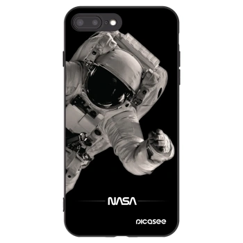 Picasee silikonski črni ovitek za Apple iPhone 7 Plus - Astronaut Big