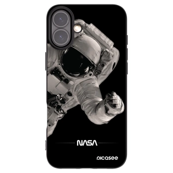 Picasee silikonski črni ovitek za Apple iPhone 16 Plus - Astronaut Big