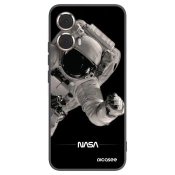Picasee silikonski črni ovitek za Motorola Moto G85 - Astronaut Big