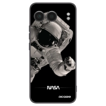 Picasee silikonski črni ovitek za OnePlus Nord 4 - Astronaut Big