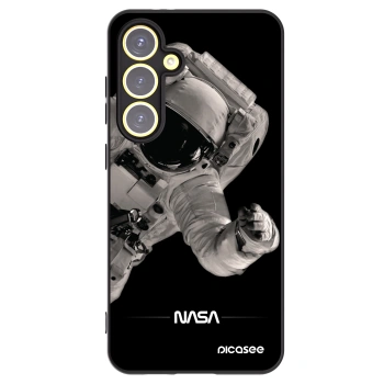 Picasee silikonski črni ovitek za Samsung Galaxy S24 FE S721B - Astronaut Big