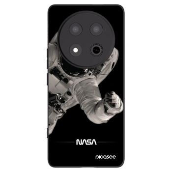 Picasee silikonski črni ovitek za Honor Magic7 Lite 5G - Astronaut Big