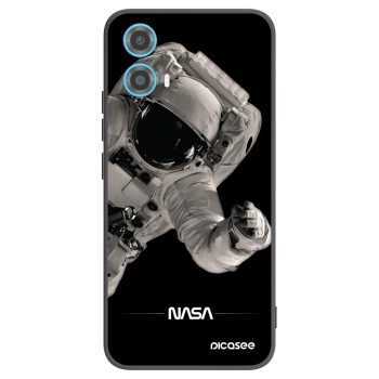 Picasee silikonski črni ovitek za Motorola Moto G34 5G - Astronaut Big