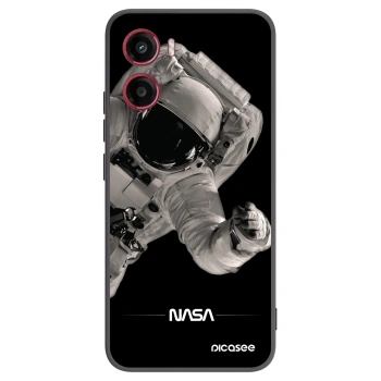 Picasee silikonski črni ovitek za Motorola Moto G05 - Astronaut Big