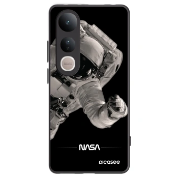 Picasee silikonski črni ovitek za Vivo V50 Lite 5G - Astronaut Big