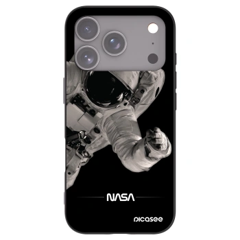 Picasee silikonski črni ovitek za Apple iPhone 17 Pro - Astronaut Big