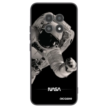 Picasee silikonski črni ovitek za Realme 12X - Astronaut Big
