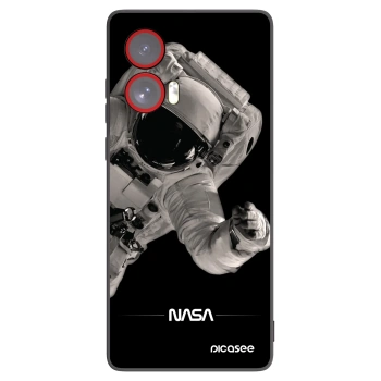 Picasee silikonski črni ovitek za Motorola Edge 50 Fusion - Astronaut Big