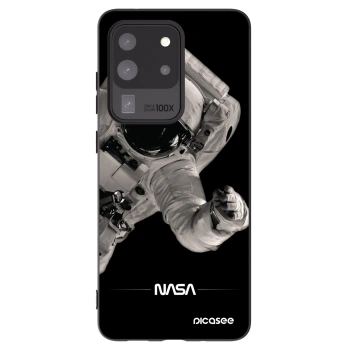 Picasee silikonski črni ovitek za Samsung Galaxy S20 Ultra 5G G988F - Astronaut Big