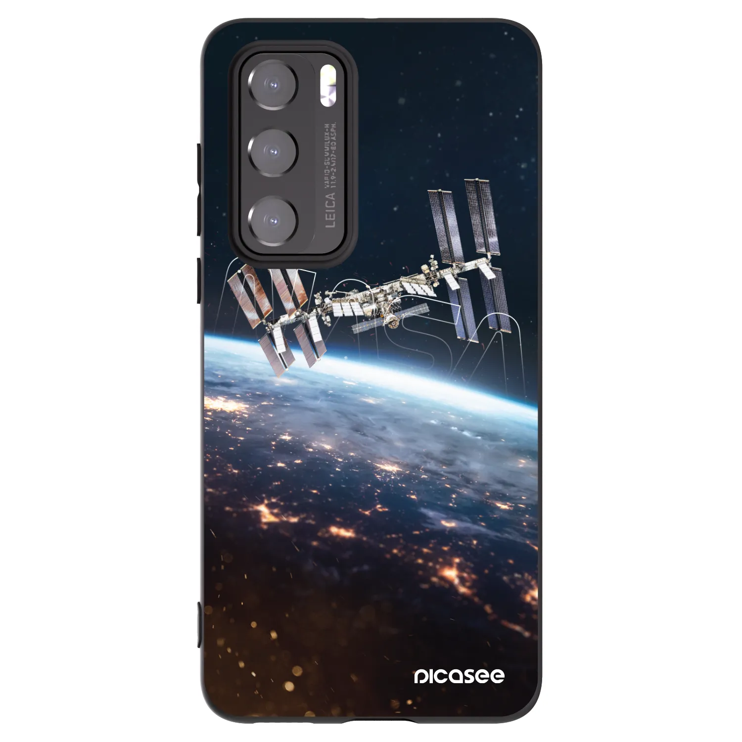 Picasee silikonski črni ovitek za Huawei P40 - Station
