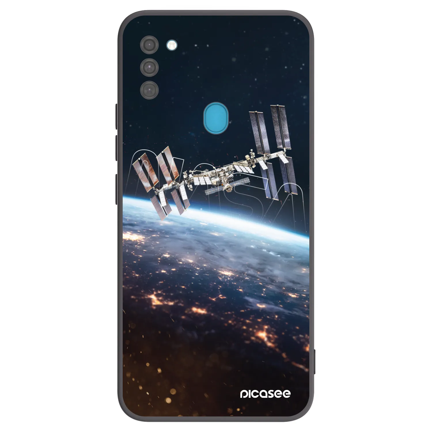 Picasee silikonski črni ovitek za Samsung Galaxy M11 - Station