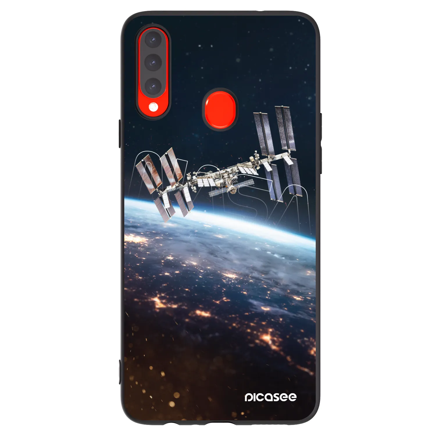 Picasee silikonski črni ovitek za Samsung Galaxy A20s - Station