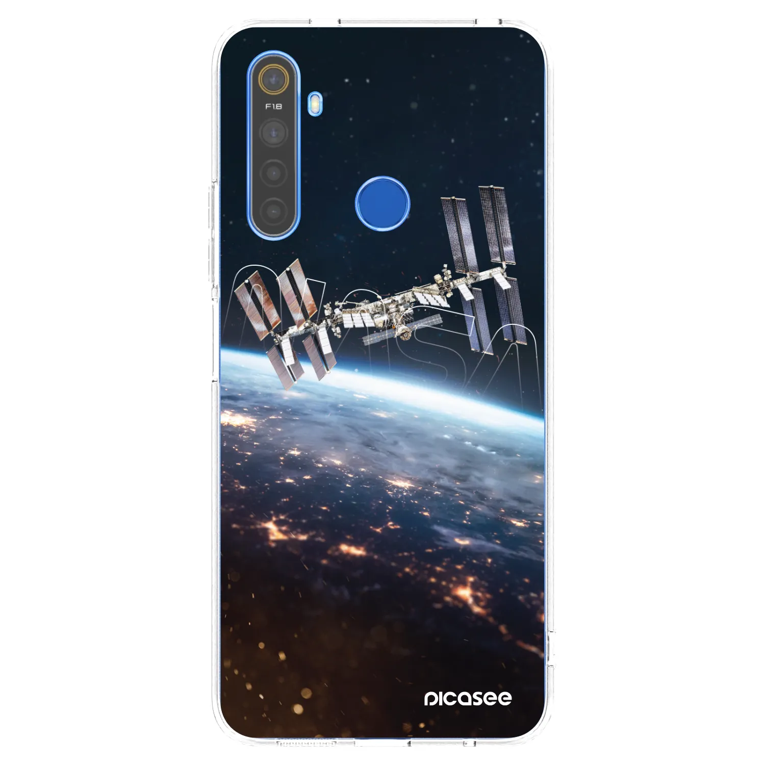 Picasee silikonski prozorni ovitek za Realme 5 - Station